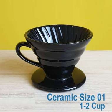 Ceramic Filter Kopi Drip Black Filter Kopi V60 Manual brew Coffee Drip