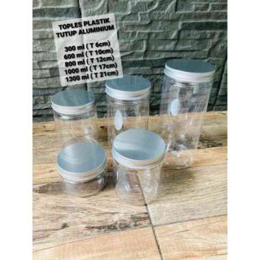 TOPLES PLASTIK TABUNG TUTUP ALUMINIUM Silver - 300 ml