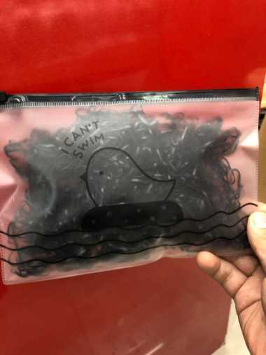 OEM ONE - C12 Karet Ikat Rambut Polos Sekitar 1000 PCS - Bahan Karet Murah FASHION IMPORT WANITA WAR