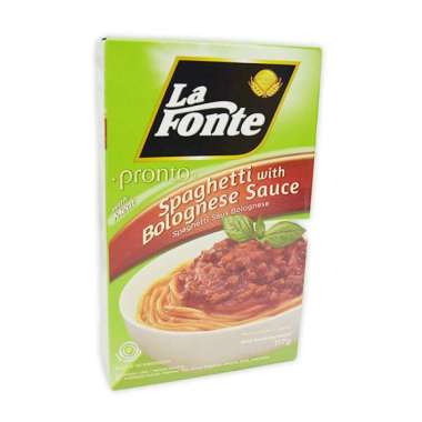 Promo Harga La Fonte Spaghetti Instant Bolognese Sauce 117 gr - Blibli