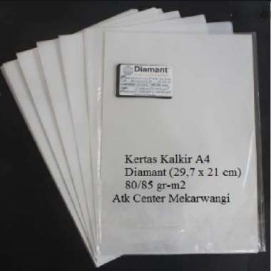 Kertas Kalkir A4 (29,7 x 21 cm ) 80/85 gr-m2 / Tracing Paper Uk A4 / Kertas Kalkir A4 Per 10 Lembar