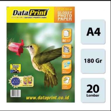 Glossy Photo Paper / Dataprint / Kertas Foto Glossy 180 gsm / Photo Paper Dataprint / Kertas Foto A4