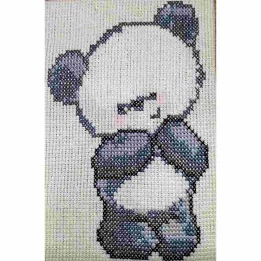 Cross stitch embroidery/sulam kali package, cara sulam & baca pola, bahan & jarum, untuk pemula