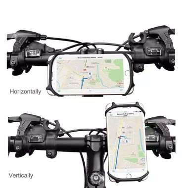 Phone Holder HP Motor Sepeda Karet Elastis Holder Universal 6" stang