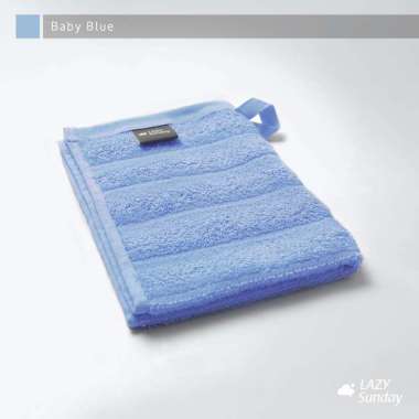 Handuk Kecil / Handuk Muka / Face Towel - Premium Towel 30x40 cm - LAZY Sunday Baby Blue