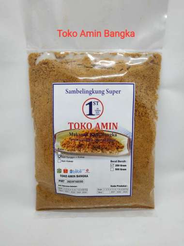 Abon Ikan Tenggiri + Kakap Sambelingkung Khas Bangka Toko Amin Kemasan 250 Gram