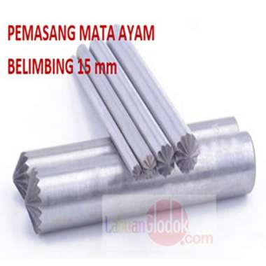 Plong Kulit Bentuk Belimbing 15mm-plong Bunga-Plong Belimbing-Plong/Pembolong Belimbing 15mm