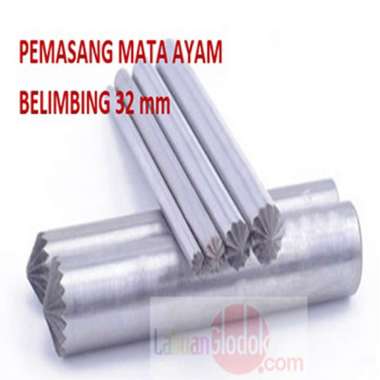Plong Kulit Bentuk Belimbing 32mm-plong Bunga-Plong Belimbing-Plong/Pembolong Belimbing 32mm