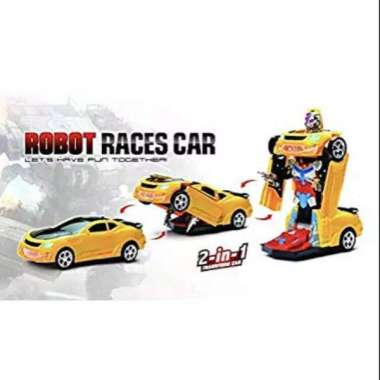 Mainan Robot Super Car Mobil Robot Transformer Robot Races