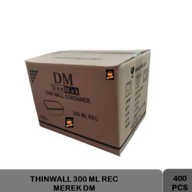 ISI 400 PCS Thinwall DM 300ML REC / Kotak makan 300ml REC / Kotak makan murah / Thinwall 300ML Rec P