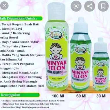 ZEEIDA MINYAK TELON BIDARA RUQYAH / MINYAK TELON/RUQYAH / MINYAK BIDARA / BIDARA RUQYAH Wangi Sereh 