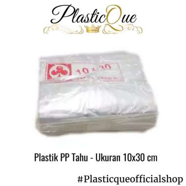 Kantong Plastik PP 10x30cm 10x30 cm Tipis Bening Transparan Tahu Food Grade Makanan 1 Ikat 5 Pack Ti
