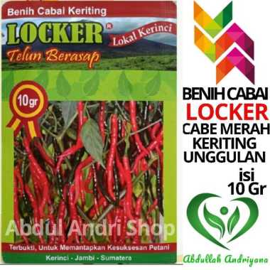 Benih Cabai Keriting Locker Isi 10 Gr Bibit Cabe Keriting Unggulan Sumatera Jambi Kerinci -