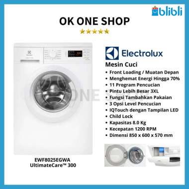 Electrolux EWF8025EGWA Mesin Cuci Front Loading