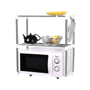 Microwave Oven Stainless Steel Shel ... k - Rak Penyimpanan Dapur