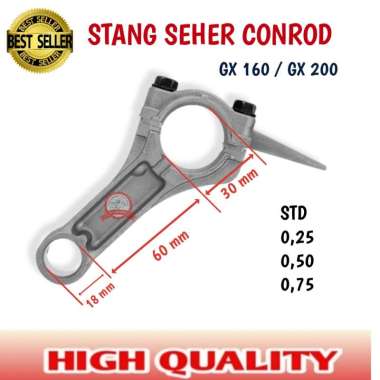 Conrod Stang Seher Sokar Mesin Honda Gx160 Gx200 Genset 3000watt