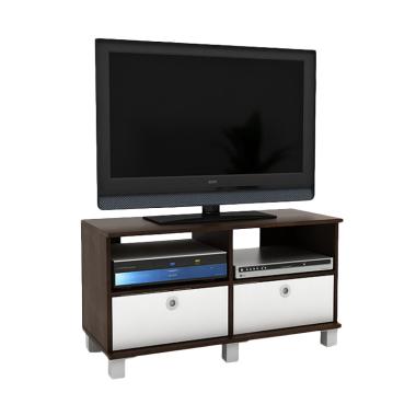 FUNIKA 11156-1 SOP/WH 2 Rak Pintu Lipat Rak TV - Sonoma Oak/Sopresso