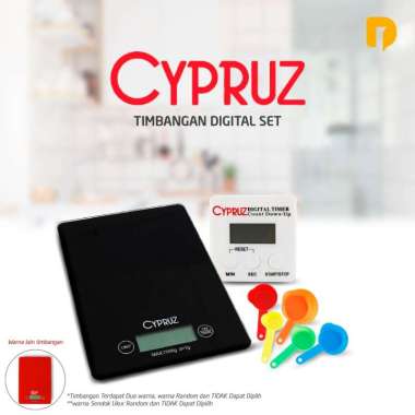 Cypruz Timbangan Digital Set Black