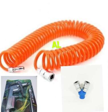 Air duster - Coupler 2 way - Selang recoil - paket air duster air duster selang recoil 6 meter coupl