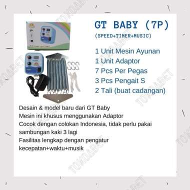 PAKET ELEKTRIK TIANG AYUNAN BAYI EPOXY MESIN AYUN GT BABY WJ BABY SANXIXING KAIN KELAMBU AYUNAN TOKO