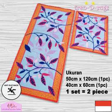 Tren-D-rugs Karpet keset kaki bunga ruang tamu shower kamar mandi dapur set panjang lorong runner ko