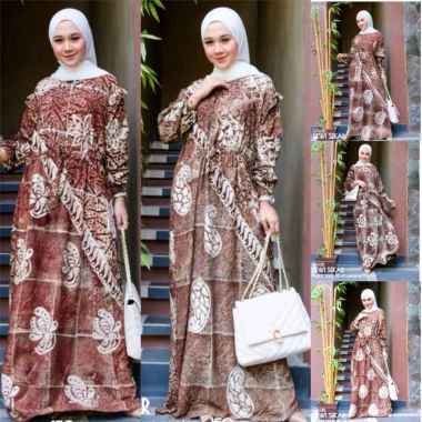 DIJA SEKAR DASTER BATIK GAMIS MUSLIM WANITA CASUAL XL Multicolored