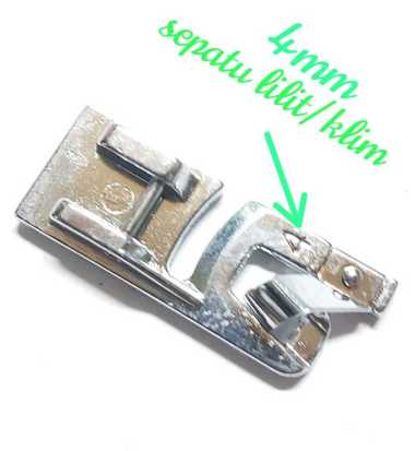 sepatu lilit lipat pinggiran/klim 4mm mesin jahit portable - taiwan