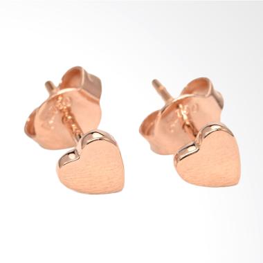 Tiaria Love D3 Earring Anting Emas Perhiasan - Rose Gold