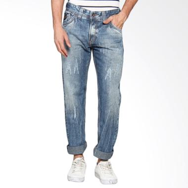 Lois Men Fashion Straight Denim Celana Panjang Pria - Blue CFS 288