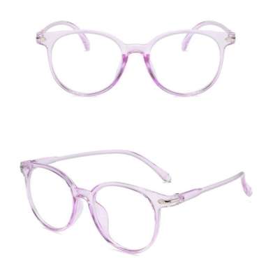 KACAMATA ANTI RADIASI Fashion Wanita Pria Frame Sunglasses Lensa Transparan IMPORT KACA MATA KOREA A