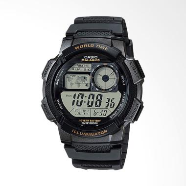 CASIO AE-1000W-1AVDF Black Resin Ba ... - Hitam [10 Year Battery]