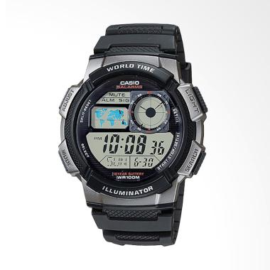 CASIO AE-1000W-1BVDF Black Resin Ba ...  Coklat [10 Year Battery]