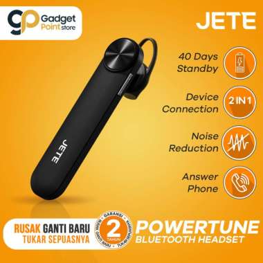 Headset Bluetooth Mono with Noise Cancelling JETE Powertune
