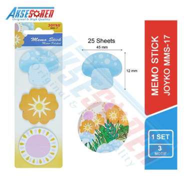 Memo Stick Joyko [MMS-17] / Sticky Notes / Penanda Halaman Buku / Marks / Post It / Memo Pad / Stick