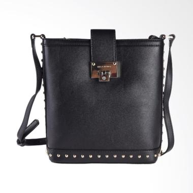 Lescatino Berlin Crossbody Sling Bags Wanita - Black