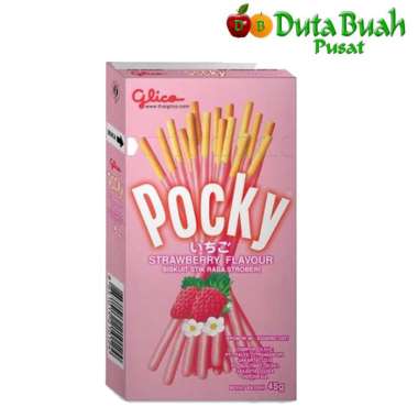 Promo Harga Glico Pocky Stick Strawberry Flavour 45 gr - Blibli