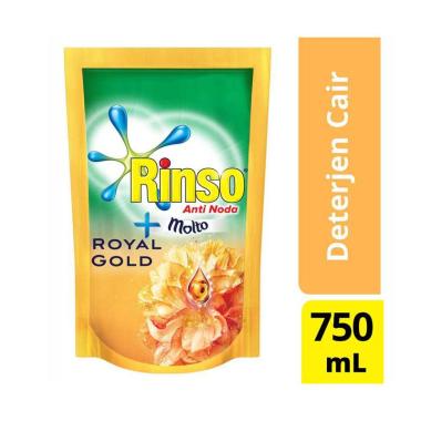 Promo Harga Rinso Liquid Detergent + Molto Royal Gold 750 ml - Blibli