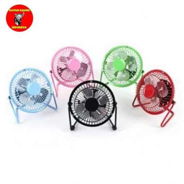Kipas Angin Besi Kecil USB 5inch/ Kipas Angin Gamers/ Kipas Angin Mini/ Kipas Angin Game Hp MERAH