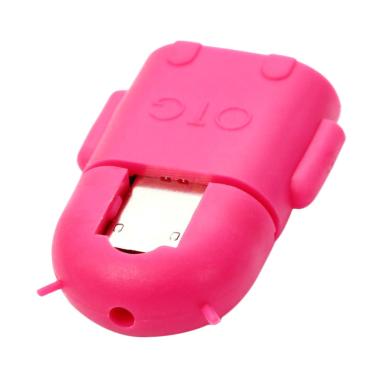 OTG Android Converter Micro USB to USB - Pink