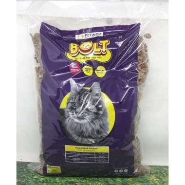BOLT CATFOOD RASA IKAN TUNA 1KG PAKAN KUCING MAKANAN KUCING ANGGORA LIAR KAMPUNG DLL