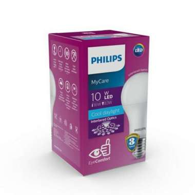 PHILIPS Bulb LED Bohlam Lampu - Putih [10 Watt]