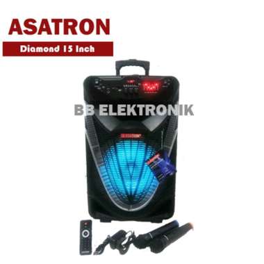 Asatron Diamond Speaker Bluetooth Portable 15inch