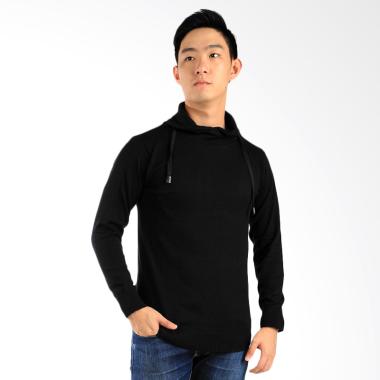 Elfs Shop Sweater Rajut Harajuku - Hitam