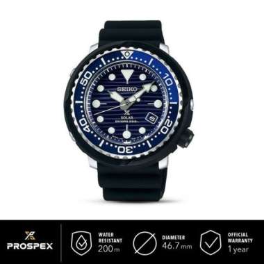 Jam Tangan Pria Seiko Prospex Tuna Save The Ocean SNE518P1 Solar Divers SPECIAL EDITION SNE518 Black