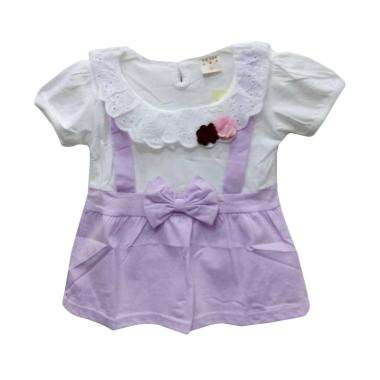 Import Kids 8814 Baju Dress Perempuan - Purple