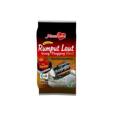 Promo Harga Mamasuka Rumput Laut Panggang Pedas per 2 bungkus 4 gr - Blibli