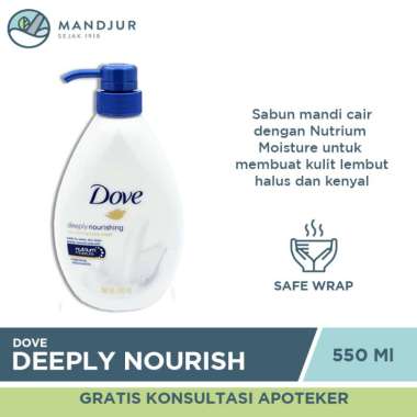 Promo Harga Dove Body Wash Deeply Nourishing 550 ml - Blibli