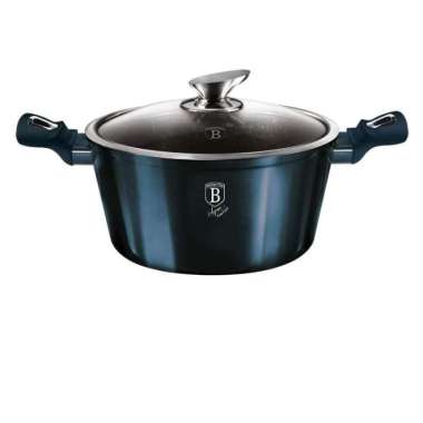 BERLINGER HAUS PANCI BERTUTUP CASSEROLE WITH LID 20 CM AQUAMARINE