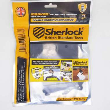 Masker Sherlock N99 Filter Anti Polusi