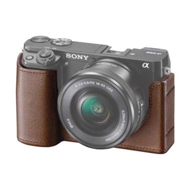 SONY LCS-EBE Body Case / Half Case for A6000 & A6300 - Brown